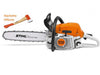 TRONÇONNEUSE STIHL MS 291 AVEC 2 CHAINES D’ORIGINE + HACHETTE DE BUCHERON